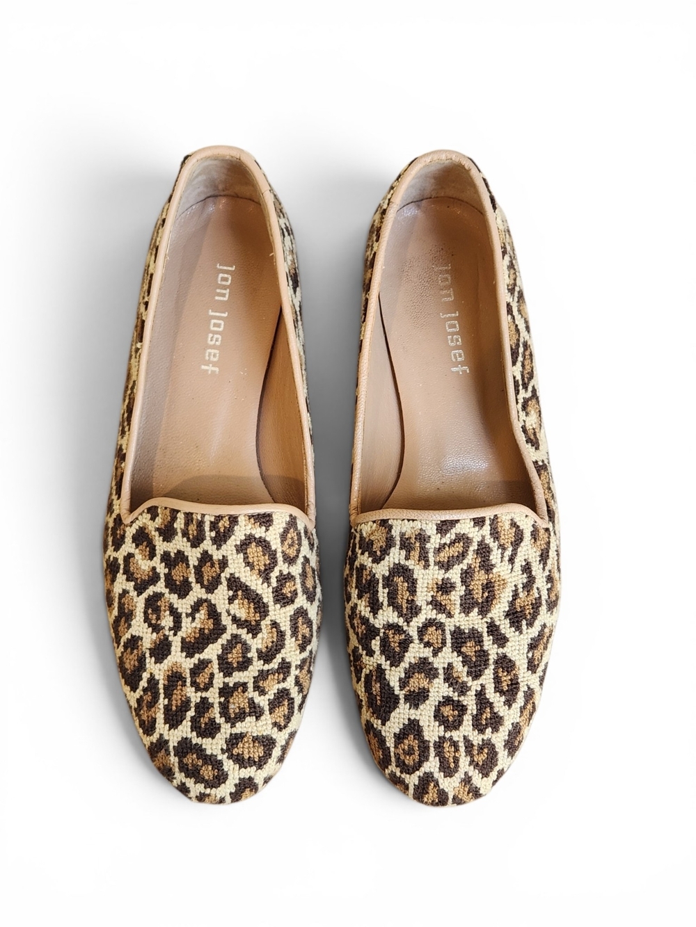 Jon Josef Leopard Print Ladies Loafers in Brown